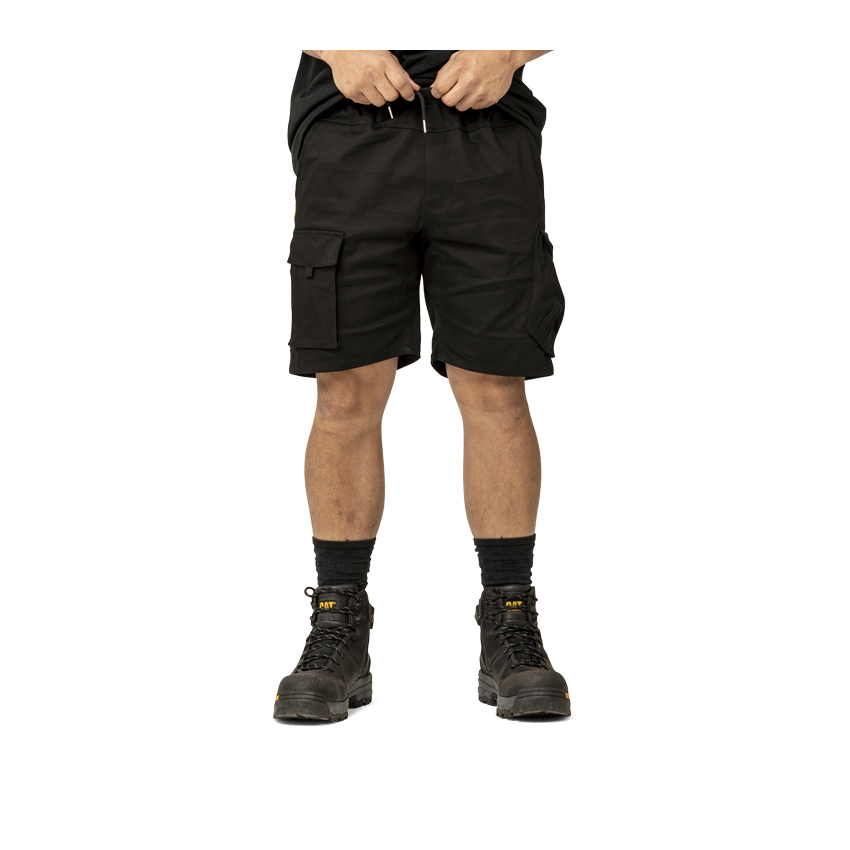 Men's Caterpillar Diesel Work Shorts Black Ireland GBZW12406